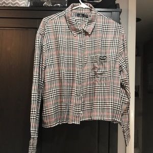 Volcom Plaid button down shirt